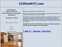 Tablet Screenshot of 123rentnyc.com